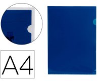 Carpeta liderpapel dossier uñero 44002 polipropileno din a4 azul 20 hojas