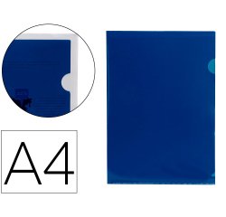 Carpeta liderpapel dossier uñero 44002 polipropileno din a4 azul 20 hojas