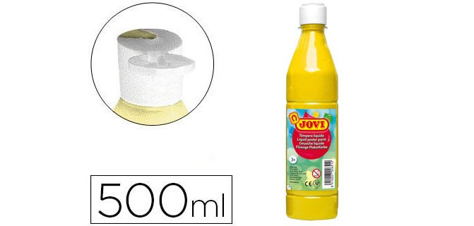 Témpera líquida escolar Jovi - Botella de 500 ml