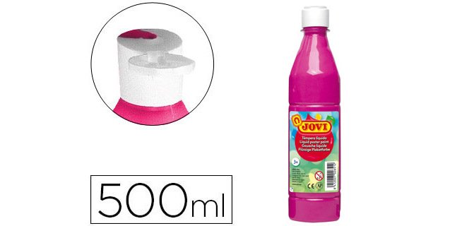Tempera liquida jovi escolar 500 ml magenta
