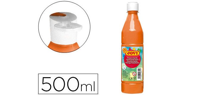 Témpera líquida escolar Jovi - Botella de 500 ml