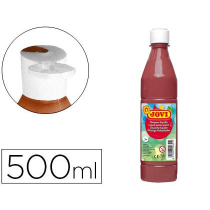Tempera liquida jovi escolar 500 ml marron