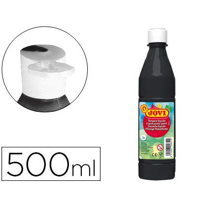 Tempera liquida jovi escolar 500 ml negro