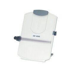 Atril para ordenador de sobremesa q-connect base regulable de plastico