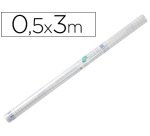 Rollo plástico adhesivo Liderpapel 0.50x3 mt 50 mc 