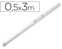 Rollo plástico adhesivo Liderpapel 0.50x3 mt 50 mc 