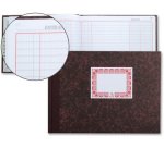 Libro cartone cuarto apaisado 100 hojas caja entrada y salida