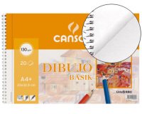 Bloc dibujo basik din a4+ espiral 23 x 32.5 cm 20 hojas microperforado 2 taladros