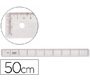 Regla liderpapel plastico cristal 50 cm