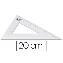 Cartabon liderpapel 20 cm plastico cristal