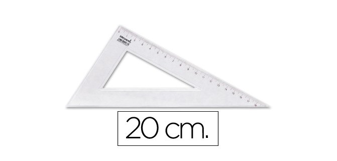 Cartabon liderpapel 20 cm plastico cristal