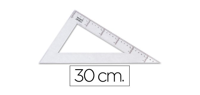 Cartabon liderpapel 30 cm plastico cristal