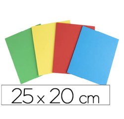 Caucho liderpapel 25x20 cm bolsa de 4 unidades colores surtidos