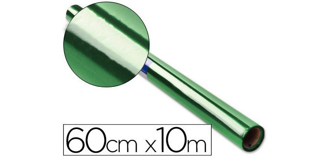 Papel celofan liderpapel rollo verde 0,60 x 10 m