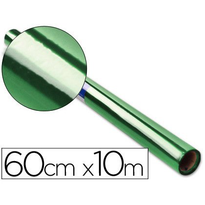 Papel celofan liderpapel rollo verde 0,60 x 10 m