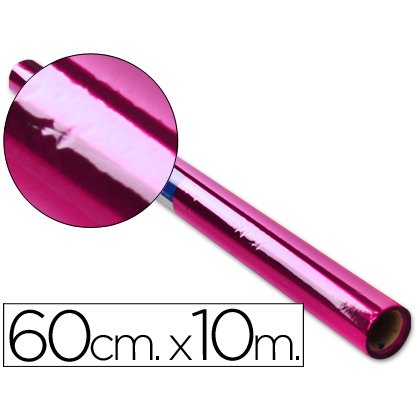 Papel celofan Liderpapel rollo rosa