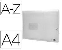 Carpeta liderpapel clasificador fuelle 32114 polipropileno din a4 incolora 13 departamentos
