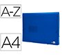Carpeta liderpapel clasificador fuelle 32112 polipropileno din a4 azul transparente 13 departamentos