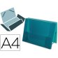 Carpeta liderpapel portadocumentos gomas 36933 polipropileno din a4 verde translucido lomo 25 mm