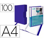 Carpeta liderpapel personaliza 100 fundas polipropileno din a4 con cajetin