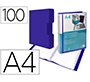 Carpeta liderpapel personaliza 100 fundas polipropileno din a4 con cajetin