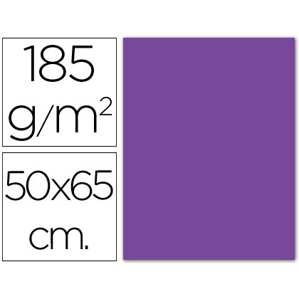 Cartulina guarro violeta 50x65 cm 185 gr