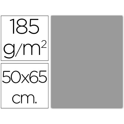 Cartulina guarro gris perla 50x65 cm 185 gr