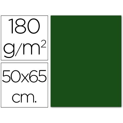 Cartulina guarro verde abeto 50x65 cm 180 gr