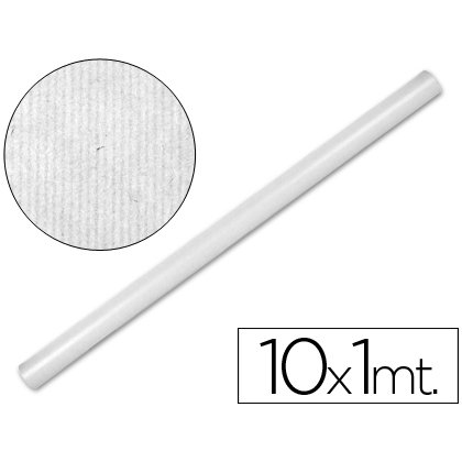 Papel kraft liderpapel blanco rollo 10x1 m