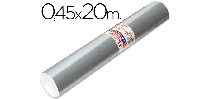 Rollo adhesivo Aironfix especial plata 
