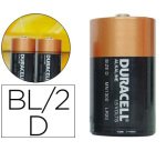 Pila duracell alcalina plus D - LR20 blister con 2 pilas