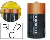 Pila duracell alcalina plus C - LR14 blister con 2 pilas
