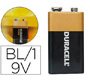 Pila duracell alcalina plus LR61 de 9v blister con 1 unidad