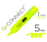 Rotulador q-connect fluorescente amarillo punta biselada