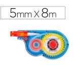 Corrector q-connect cinta blanco 5 mm x 8 m