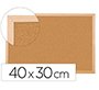 Pizarra corcho q-connect 40x30 cm marco de madera