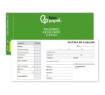 Talonario liderpapel inquilinato 3/fº original y copia t207 con codiciones e i.v.a.