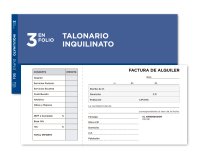 Talonario liderpapel inquilinato 3/fº original y copia t207 con codiciones e i.v.a.