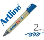 Rotulador artline pizarra ek-157 azul punta redonda 2 mm