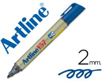 Rotulador artline pizarra ek-157 azul punta redonda 2 mm