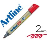Rotulador artline pizarra ek-157 rojo punta redonda 2 mm