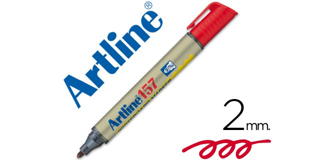 Rotulador artline pizarra ek-157 rojo punta redonda 2 mm