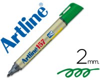 Rotulador artline pizarra ek-157 verde punta redonda 2 mm
