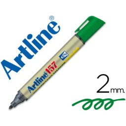 Rotulador artline pizarra ek-157 verde punta redonda 2 mm