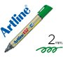 Rotulador artline pizarra ek-157 verde punta redonda 2 mm
