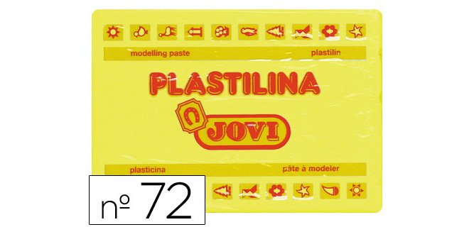 Plastilina Jovi 72 amarillo claro 