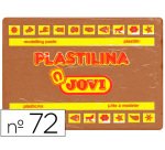 Plastilina jovi 72 marron unidad tamaño grande