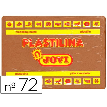 Plastilina jovi 72 marron unidad tamaño grande