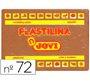 Plastilina jovi 72 marron unidad tamaño grande