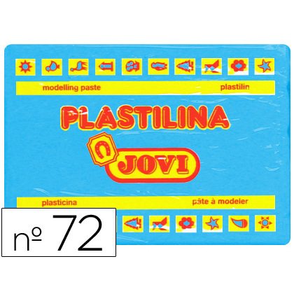 Plastilina jovi 72 azul claro unidad tamaño grande